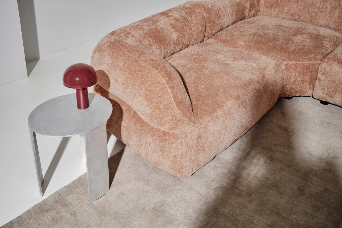 Sofas — Georgie sofa and foundry side table