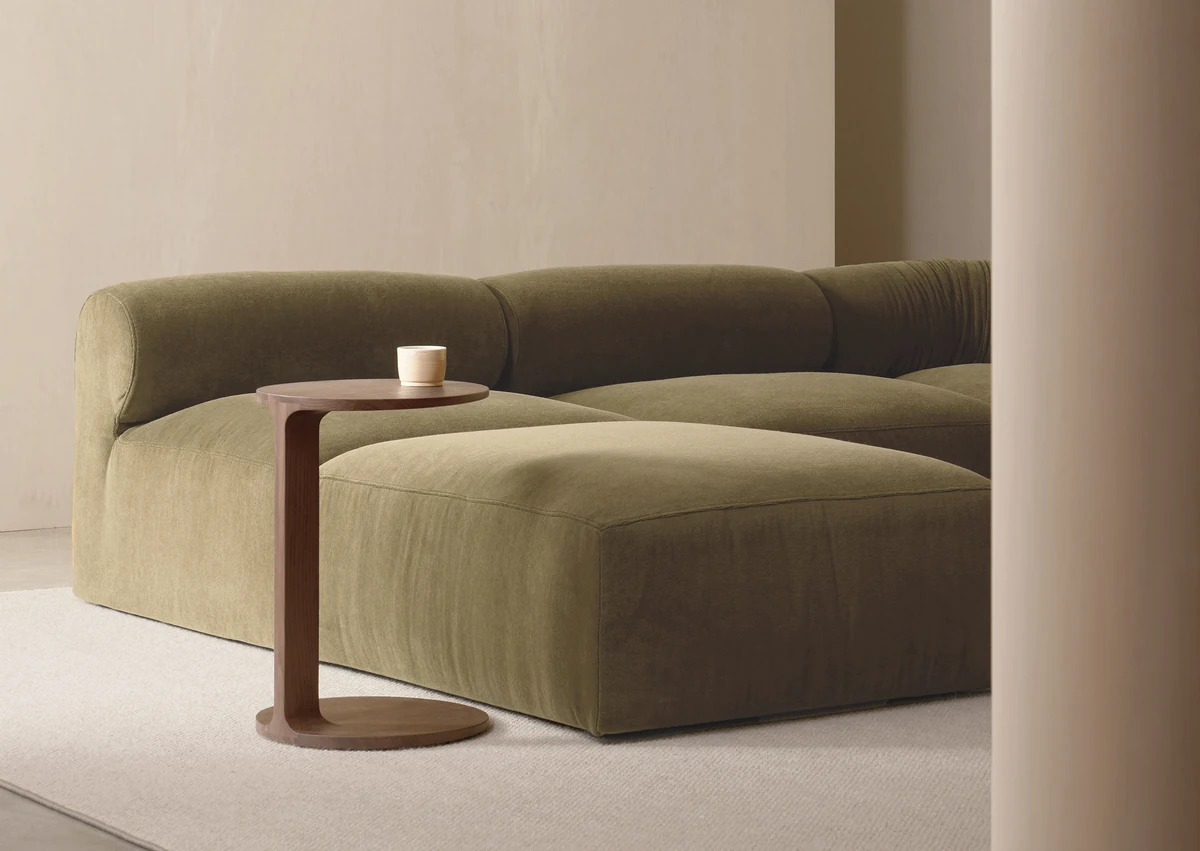 Tables — Calibre side table..Sneaker modular sofa by C Foggo for Nonn.